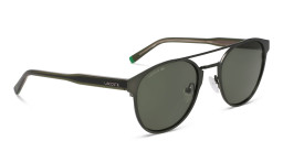 Shop Lacoste Logo Round Sunglasses in Brown online.