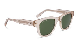 Lacoste Logo Unisex Round Sunglasses in Beige – Product Photo 4