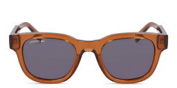 Lacoste Logo Unisex Round Sunglasses in Brown – Product Photo 1