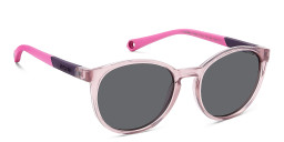 Polaroid Kids Logo Kids Round Sunglasses in Pink – Product Photo 4