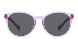Polaroid Kids Logo Kids Round Sunglasses in Purple – Product Photo 1