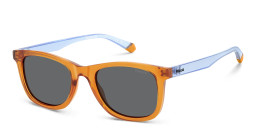 Polaroid Kids Logo Kids Square Sunglasses in Orange – Product Photo 2