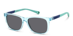 Polaroid Kids Logo Kids Square Sunglasses in Blue – Product Photo 2