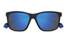 Polaroid Kids Logo Kids Rectangle Sunglasses in Black – Product Photo 3