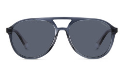 Polaroid Logo Unisex Aviator Sunglasses in Grey/Blue – Product Photo 1