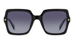 Polaroid Logo Oversized Square Sunglasses in Black – Product Photo 1