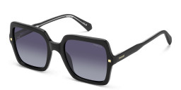 Polaroid Logo Oversized Square Sunglasses in Black – Product Photo 2