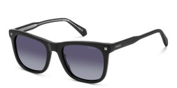 Shop Polaroid Logo Unisex Square Sunglasses in Black online.