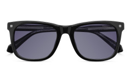 Shop Polaroid Logo Unisex Square Sunglasses in Black online.