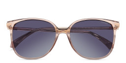 Shop Polaroid Logo Square Sunglasses in Pink online.