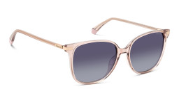 Shop Polaroid Logo Square Sunglasses in Pink online.