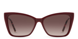 نظارات شمسية كات آي مزيّنة بأحجار الراين من كارولينا هيريرا بلون أحمر - صورة المنتج 1