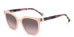 Shop Carolina Herrera Logo Square Sunglasses in Pink online.