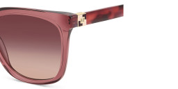 Shop Carolina Herrera Logo Square Sunglasses in Pink online.