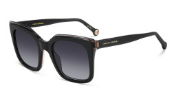 Carolina Herrera Logo Square Sunglasses in Black – Product Photo 2