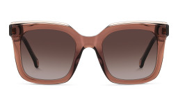 Carolina Herrera Logo Square Sunglasses in Brown – Product Photo 1