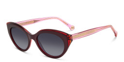 Carolina Herrera Logo Cat-Eye Sunglasses in Red – Product Photo 2