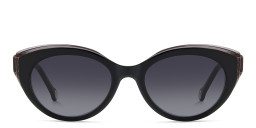Carolina Herrera Logo Cat-Eye Sunglasses in Black – Product Photo 1