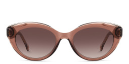 Carolina Herrera Logo Cat-Eye Sunglasses in Brown – Product Photo 1