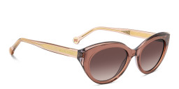 Carolina Herrera Logo Cat-Eye Sunglasses in Brown – Product Photo 4