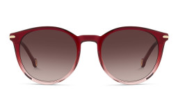 Carolina Herrera Logo Round Sunglasses in Red – Product Photo 1
