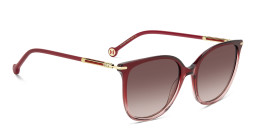 Carolina Herrera Logo Square Sunglasses in Red – Product Photo 4