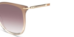 Carolina Herrera Logo Square Sunglasses in Nude – Product Photo 3