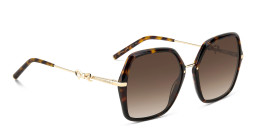 Carolina Herrera Bow Motif Oversized Square Sunglasses in Havana – Product Photo 4