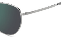 Shop Hugo Boss Logo Aviator Sunglasses in Silver online.