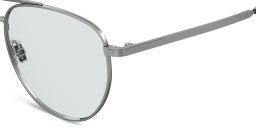 Shop Hugo Boss Logo Aviator Sunglasses in Silver online.