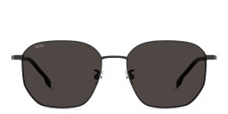Shop Hugo Boss Logo Irregular Sunglasses in Black online.