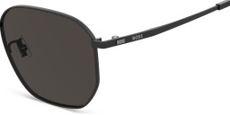 Shop Hugo Boss Logo Irregular Sunglasses in Black online.