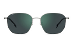 Shop Hugo Boss Logo Irregular Sunglasses in Silver online.