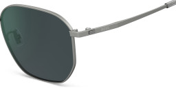 Shop Hugo Boss Logo Irregular Sunglasses in Silver online.
