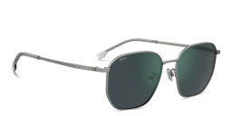 Shop Hugo Boss Logo Irregular Sunglasses in Silver online.