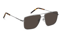 Shop Tommy Hilfiger Logo Rectangle Sunglasses in Silver online.