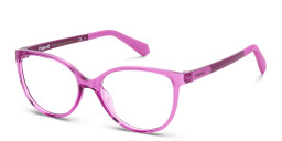 Shop Polaroid Kids Logo Kids Cat-Eye Eyeglasses in Purple online.