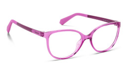 Shop Polaroid Kids Logo Kids Cat-Eye Eyeglasses in Purple online.