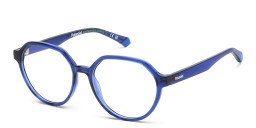 Shop Polaroid Kids Logo Kids Round Eyeglasses in Blue online.
