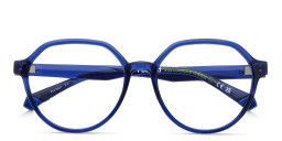 Shop Polaroid Kids Logo Kids Round Eyeglasses in Blue online.