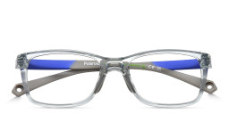 Shop Polaroid Kids Logo Kids Rectangle Eyeglasses in Grey online.