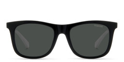 Shop Polaroid Kids Logo Kids Rectangle Eyeglasses in Black online.