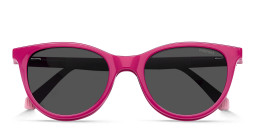 Shop Polaroid Kids Logo Kids Cat-Eye Eyeglasses in Pink online.