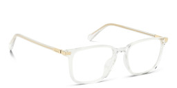 Shop Polaroid Logo Square Eyeglasses in Clear online.