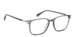 Shop Polaroid Logo Square Eyeglasses in Grey online.