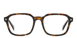 Polaroid Logo Rectangle Eyeglasses in Havana – Product Photo 1