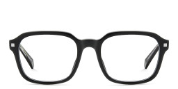 Polaroid Logo Rectangle Eyeglasses in Black – Product Photo 1