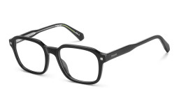 Polaroid Logo Rectangle Eyeglasses in Black – Product Photo 2