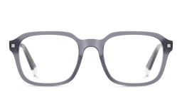 Polaroid Logo Rectangle Eyeglasses in Grey – Product Photo 1