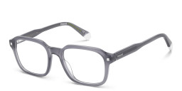 Polaroid Logo Rectangle Eyeglasses in Grey – Product Photo 2